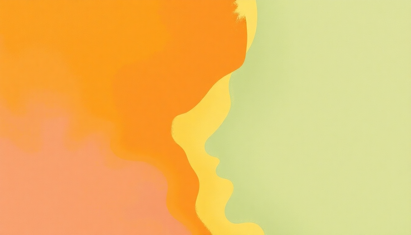 Fan-driven abstract illustration evoking the emotional arc of Pardon by Brass Construction