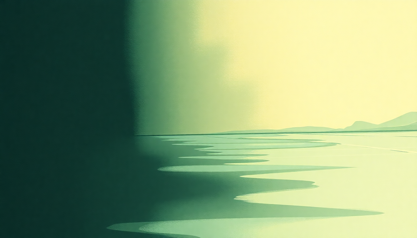 Fan-driven abstract illustration evoking the emotional arc of Parking Lot by Mineral