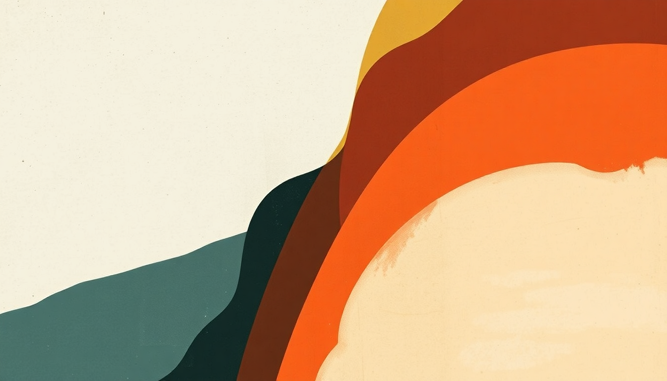 Fan-driven abstract illustration evoking the emotional arc of Part of Your Land by Andy Shauf