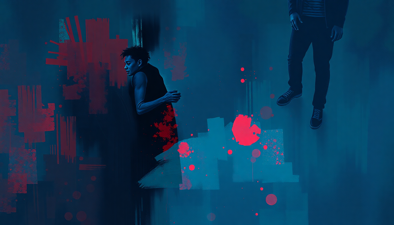 Fan-driven abstract illustration evoking the emotional arc of Part-Time Lover by Stevie Wonder