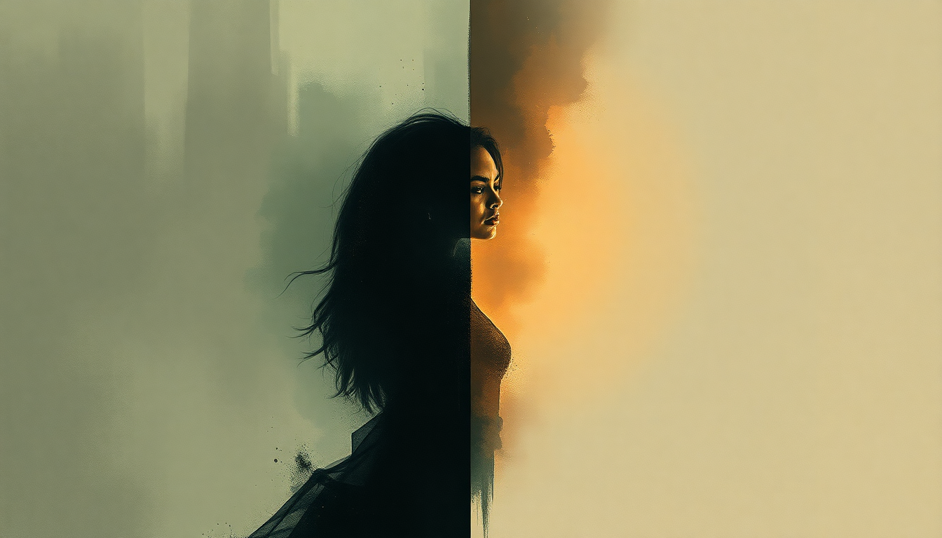 Fan-driven abstract illustration evoking the emotional arc of Partition by Beyoncé