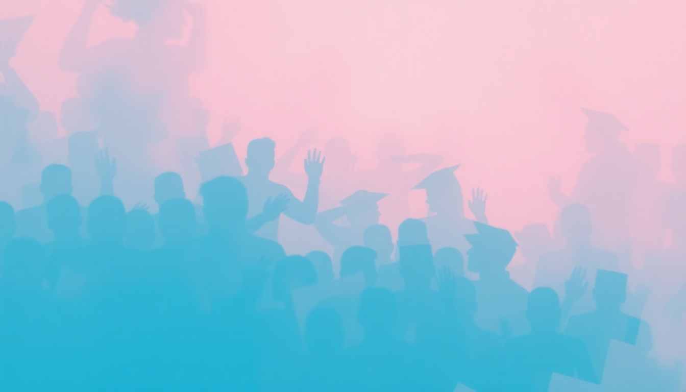 Fan-driven abstract illustration evoking the emotional arc of Party in the USA by Miley Cyrus