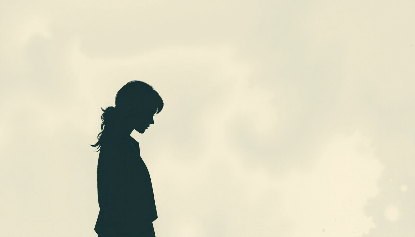 Fan-driven abstract illustration evoking the emotional arc of Passing Afternoon by Iron & Wine