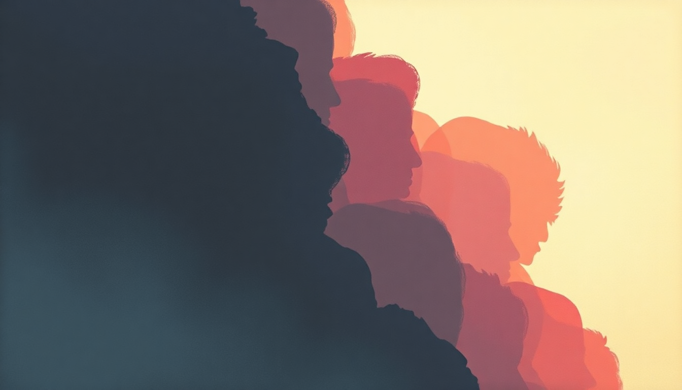 Fan-driven abstract illustration evoking the emotional arc of Pastime Paradise by Stevie Wonder