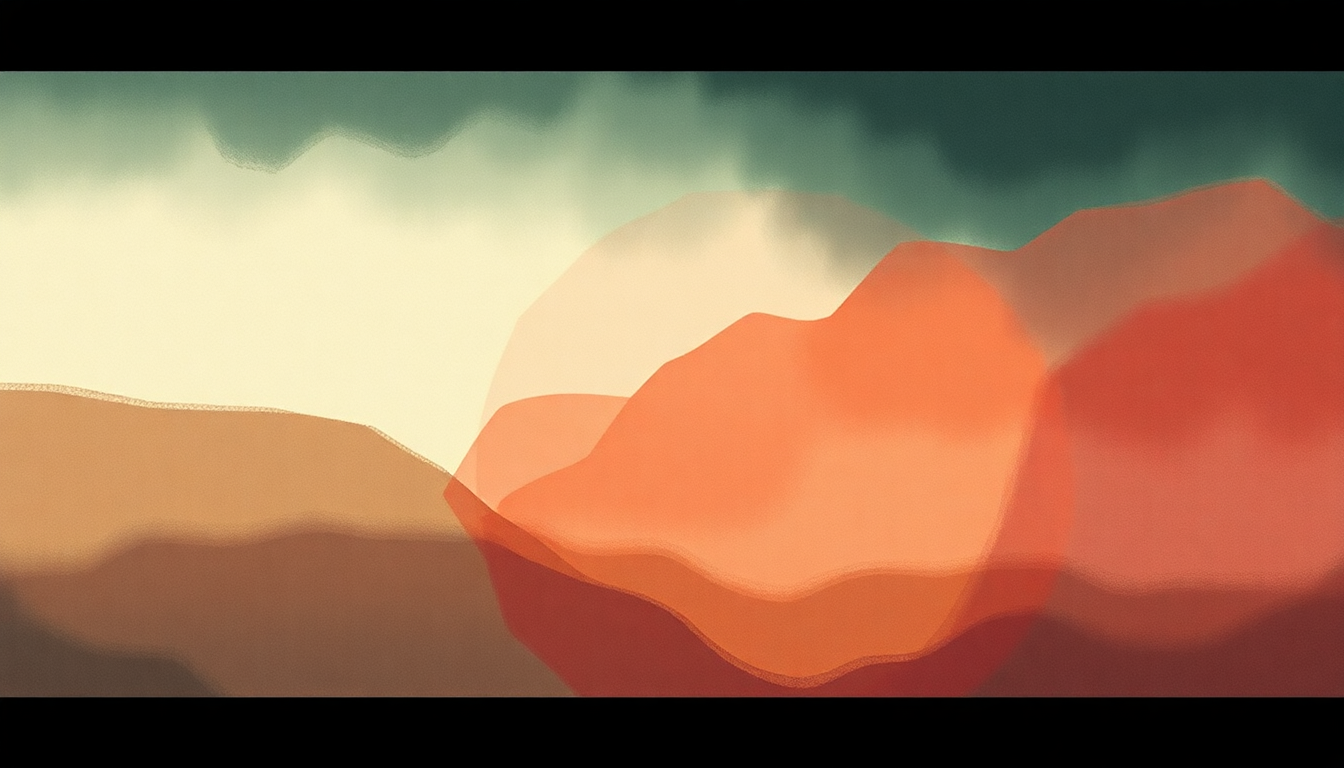 Fan-driven abstract illustration evoking the emotional arc of Patricia by Florence + The Machine
