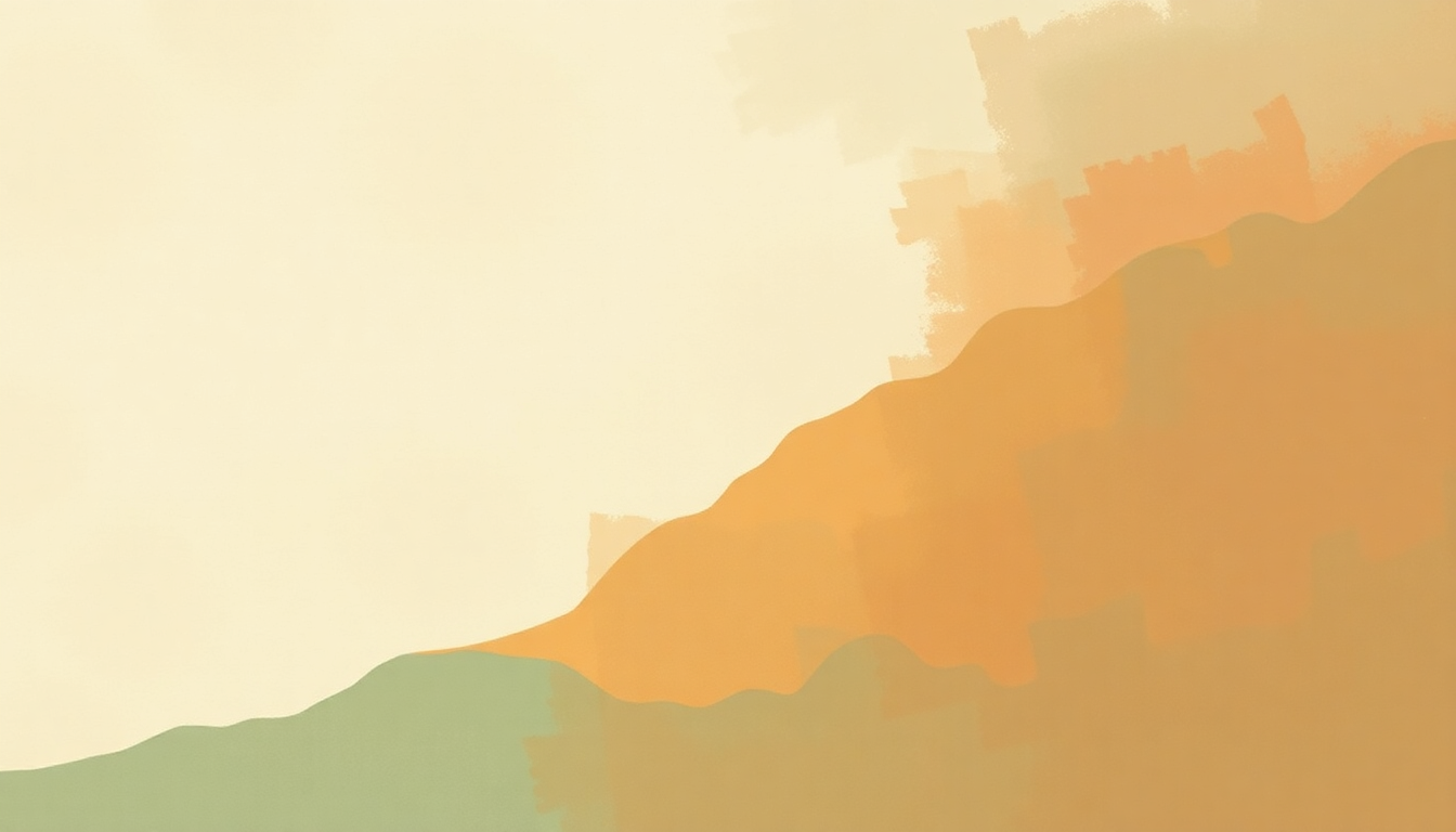 Fan-driven abstract illustration evoking the emotional arc of Pay Your Way in Pain by St. Vincent