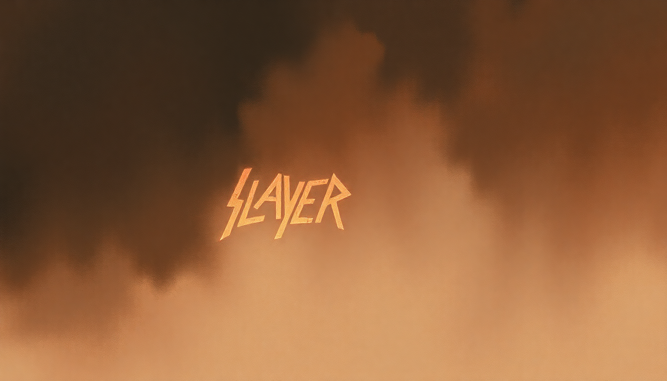 Fan-driven abstract illustration evoking the emotional arc of Payback by Slayer