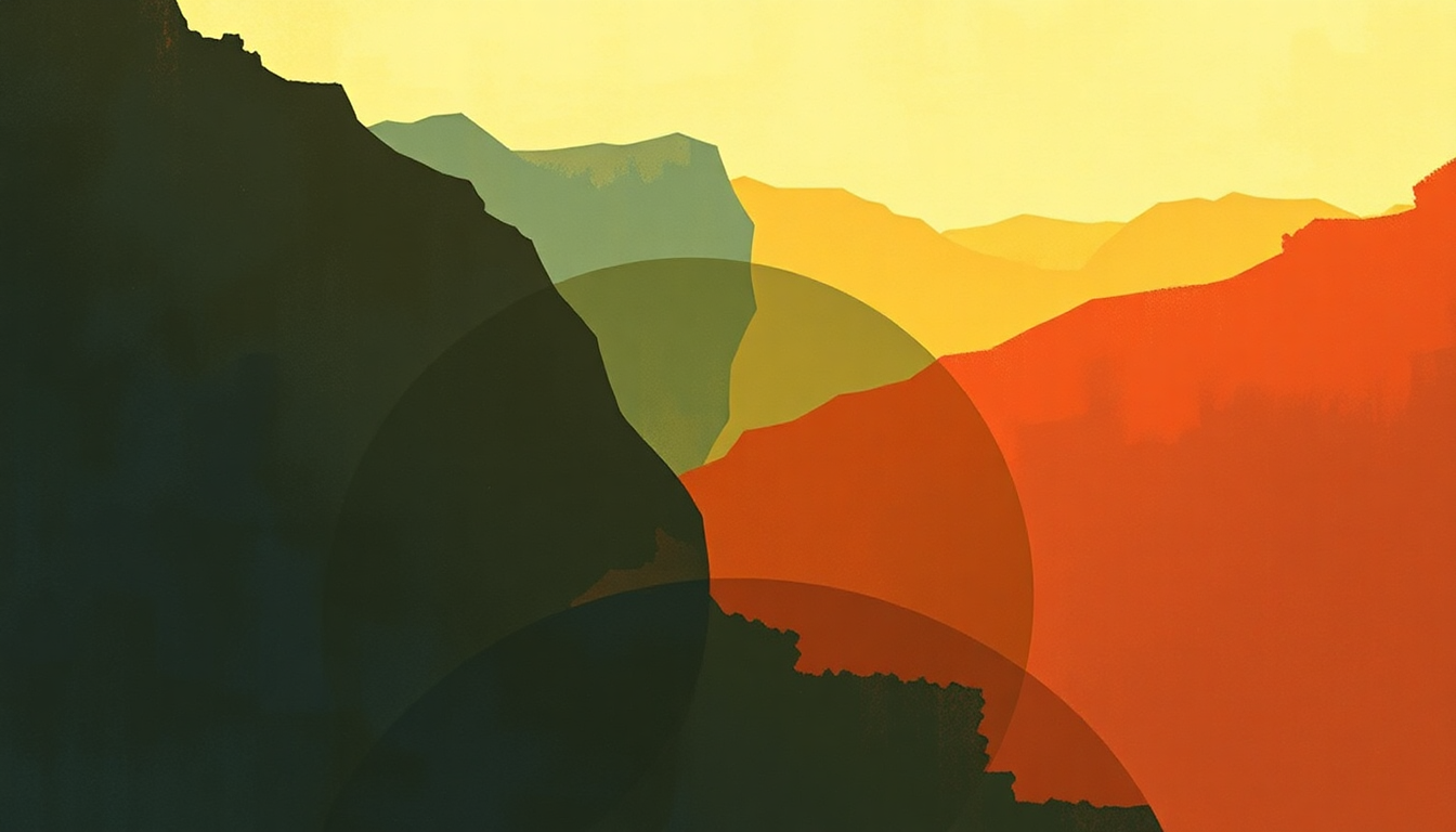 Fan-driven abstract illustration evoking the emotional arc of Peace Frog by The Doors