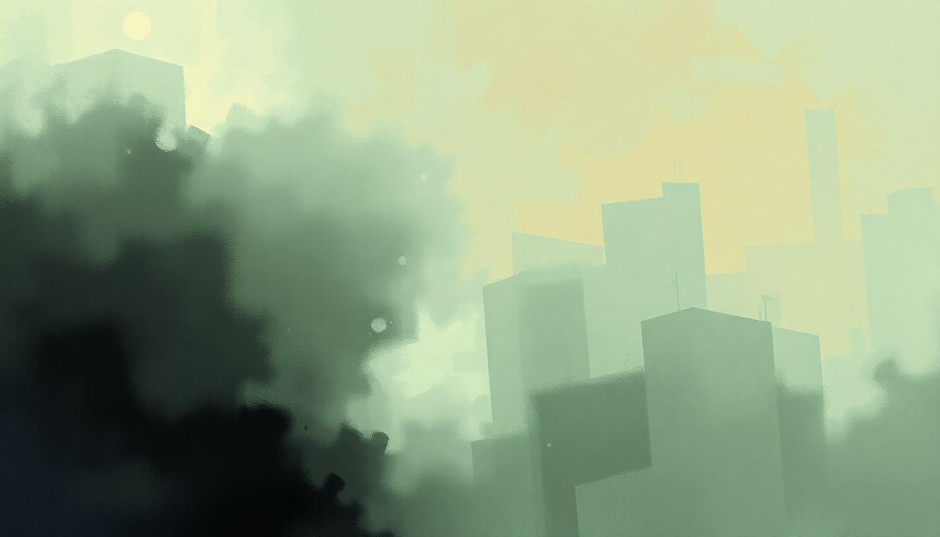 Fan-driven abstract illustration evoking the emotional arc of Peacebone by Animal Collective