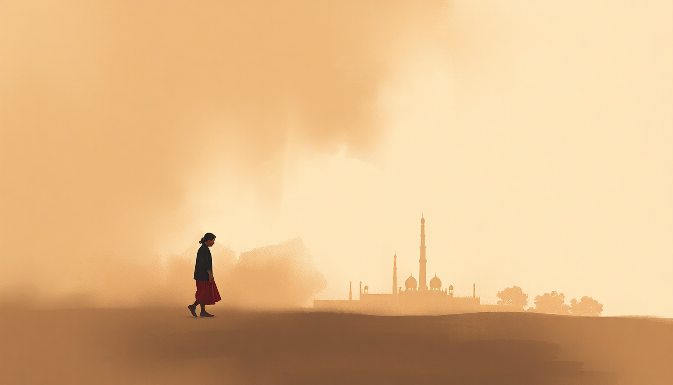 Fan-driven abstract illustration evoking the emotional arc of Pehla Nasha by A.R. Rahman