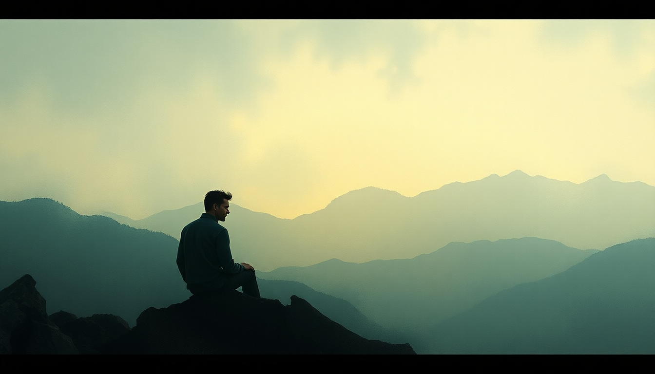 Fan-driven abstract illustration evoking the emotional arc of Personal Jesus by Johnny Cash