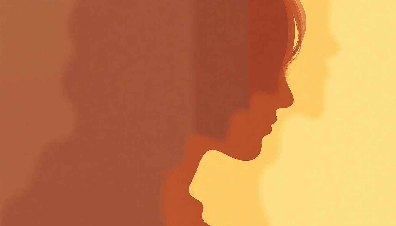 Fan-driven abstract illustration evoking the emotional arc of Persuasion by Santana
