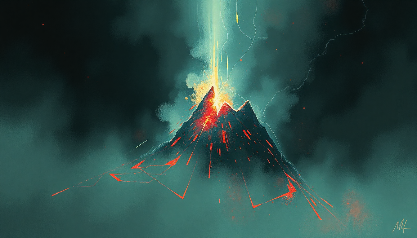Fan-driven abstract illustration evoking the emotional arc of Phantom Lord by Metallica