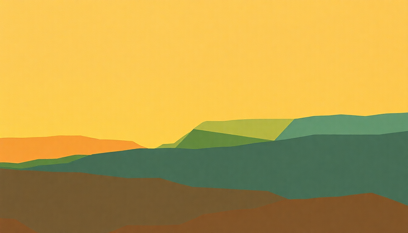 Fan-driven abstract illustration evoking the emotional arc of Pheurton Skeurto by Sunny Day Real Estate