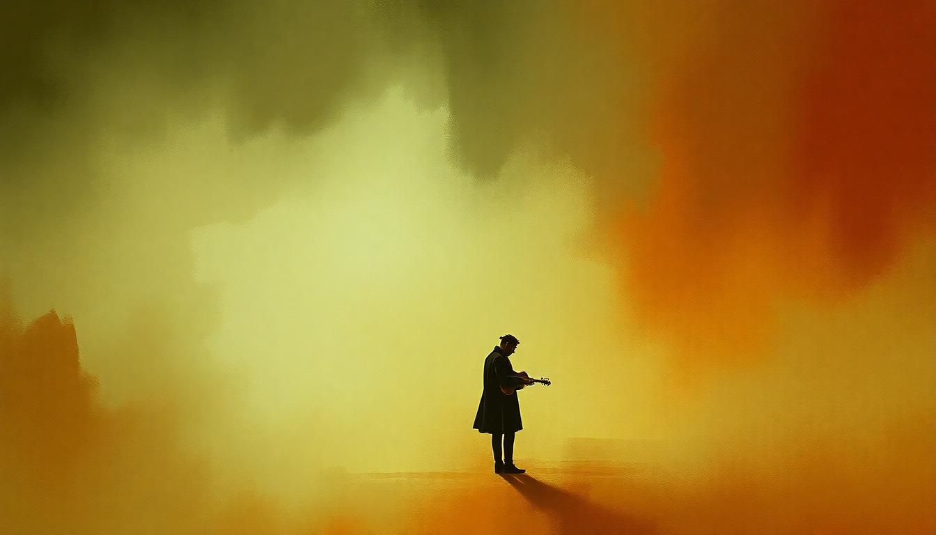 Fan-driven abstract illustration evoking the emotional arc of Piano Concerto No. 2 in C Minor, Op. 18 by Sergei Rachmaninoff