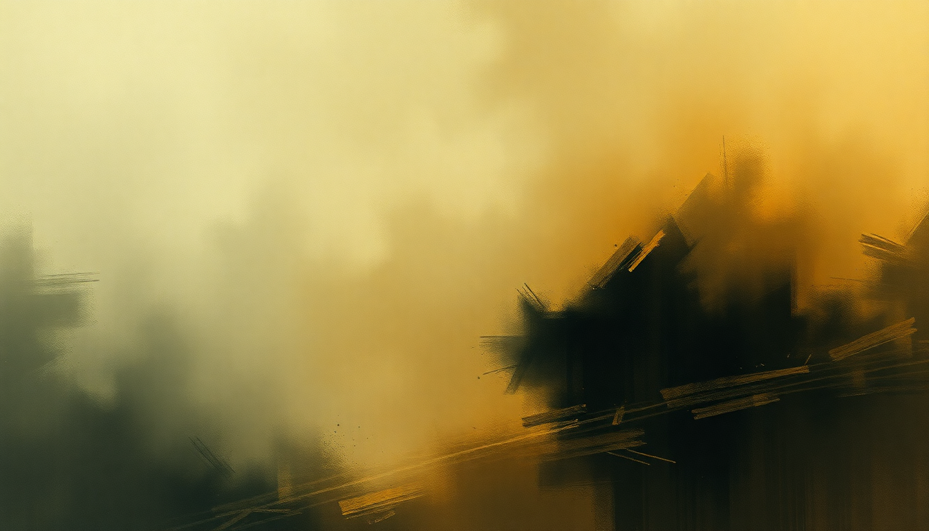 Fan-driven abstract illustration evoking the emotional arc of Piano Concerto No. 3 in D minor, Op. 30 by Sergei Rachmaninoff