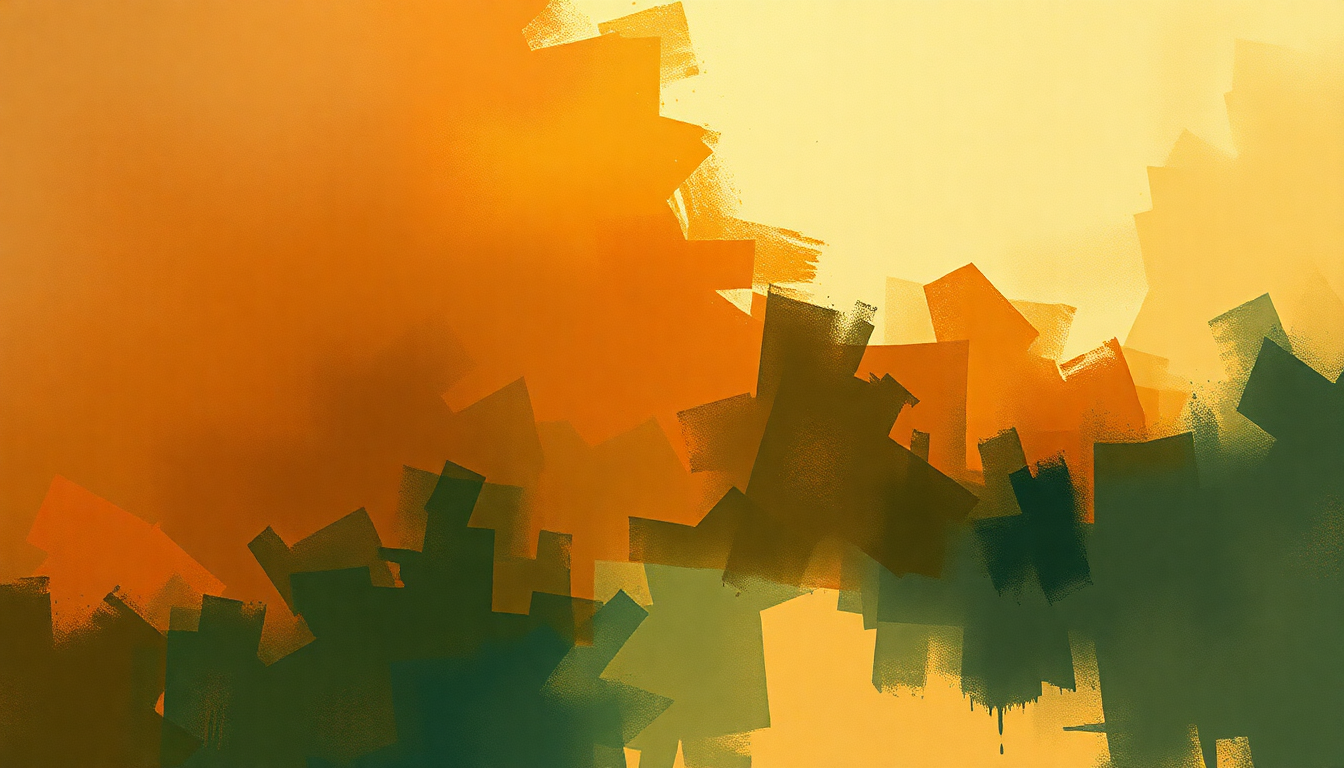 Fan-driven abstract illustration evoking the emotional arc of Piano Sonata No. 11 in A major, K. 331 by Wolfgang Amadeus Mozart