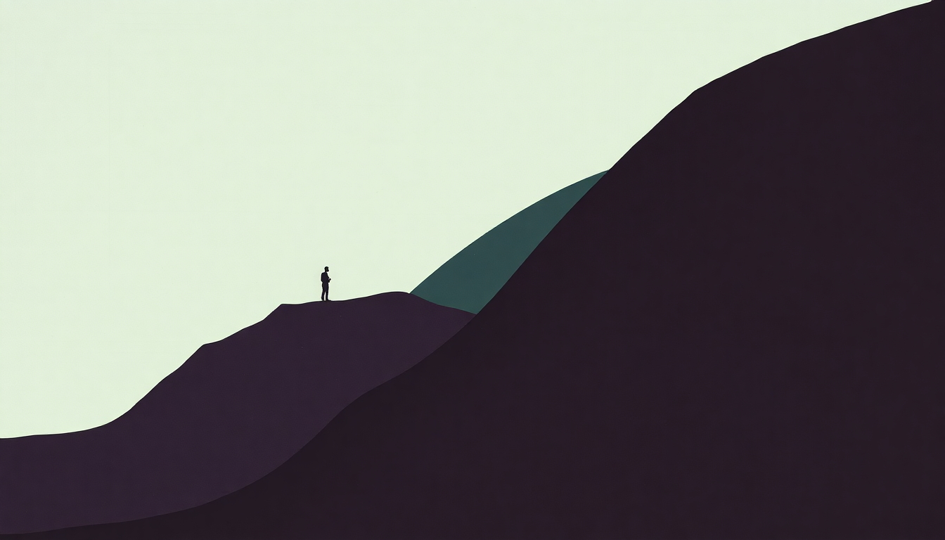 Fan-driven abstract illustration evoking the emotional arc of Picasso Baby by Jay Z