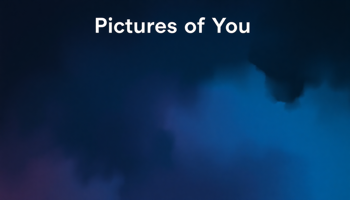 Fan-driven abstract illustration evoking the emotional arc of Pictures of You by The Cure