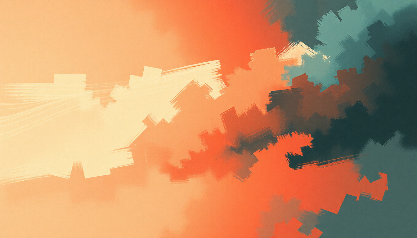 Fan-driven abstract illustration evoking the emotional arc of Pillow Talk by Wet Leg