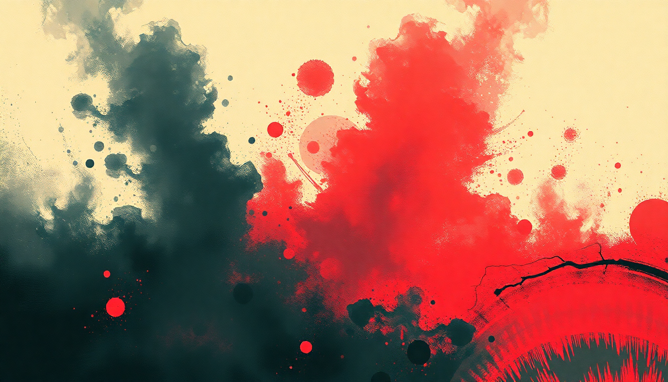 Fan-driven abstract illustration evoking the emotional arc of Pills by New York Dolls