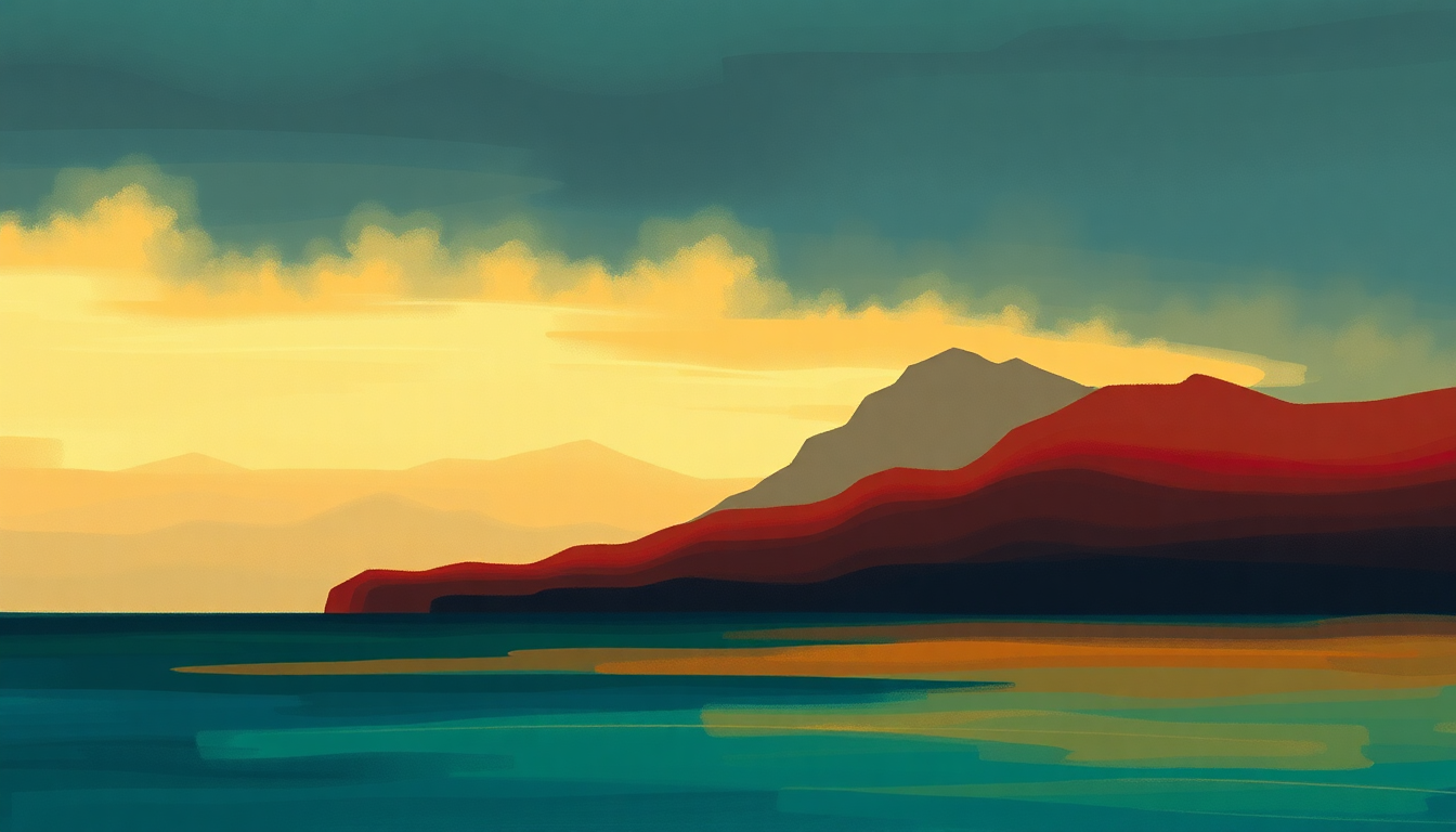 Fan-driven abstract illustration evoking the emotional arc of Pimper's Paradise by Bob Marley & The Wailers