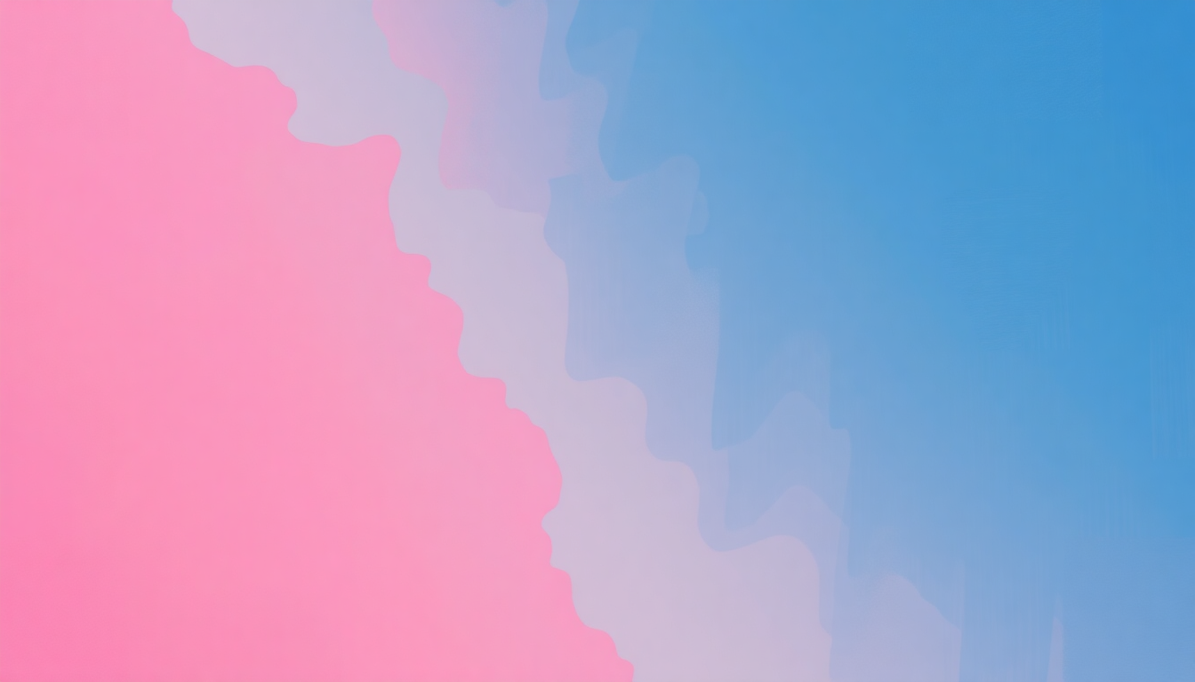 Fan-driven abstract illustration evoking the emotional arc of Pink Turns to Blue by Hüsker Dü