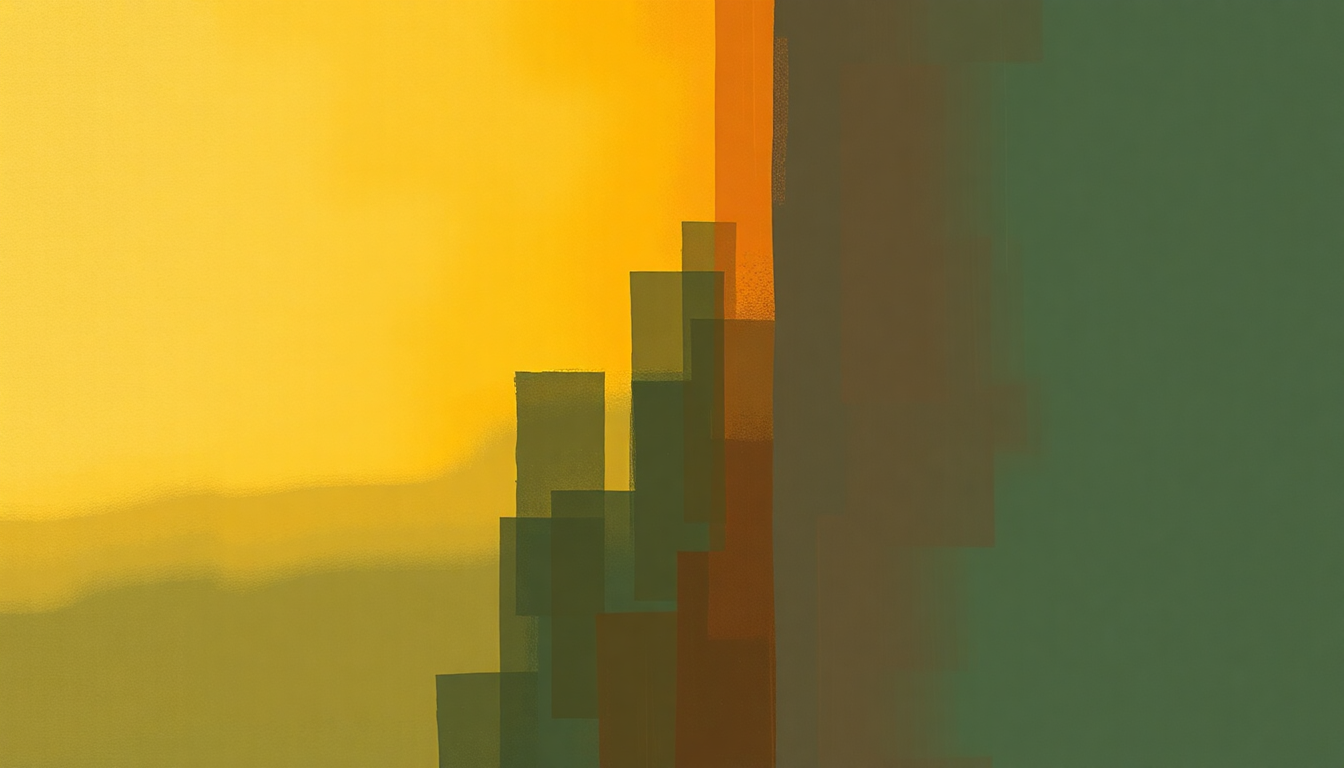 Fan-driven abstract illustration evoking the emotional arc of Pipeline by Dick Dale
