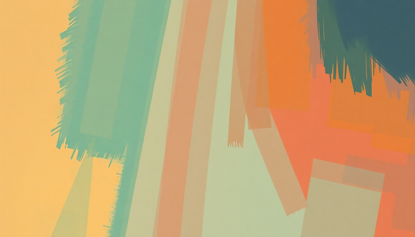 Fan-driven abstract illustration evoking the emotional arc of Pipeline by The Ventures