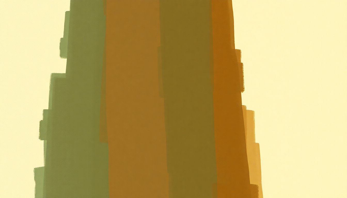 Fan-driven abstract illustration evoking the emotional arc of Place St Henri by Oscar Peterson