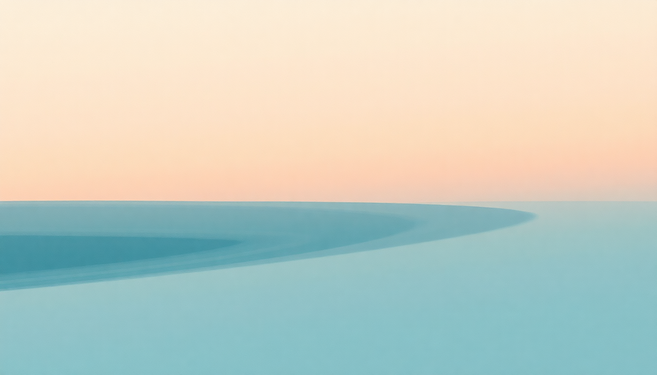 Fan-driven abstract illustration evoking the emotional arc of Plains by Tycho