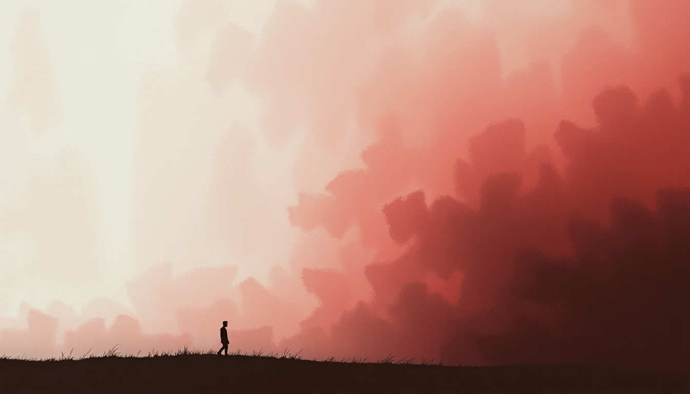 Fan-driven abstract illustration evoking the emotional arc of Poison & Wine by The Civil Wars