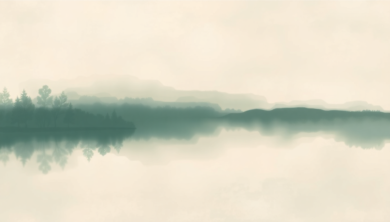 Fan-driven abstract illustration evoking the emotional arc of Pond Song by Wet Leg