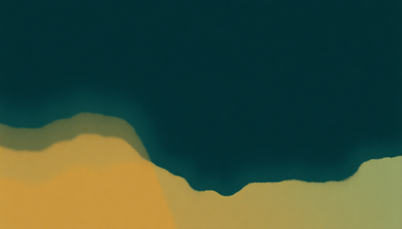 Fan-driven abstract illustration evoking the emotional arc of Poor Places by Wilco