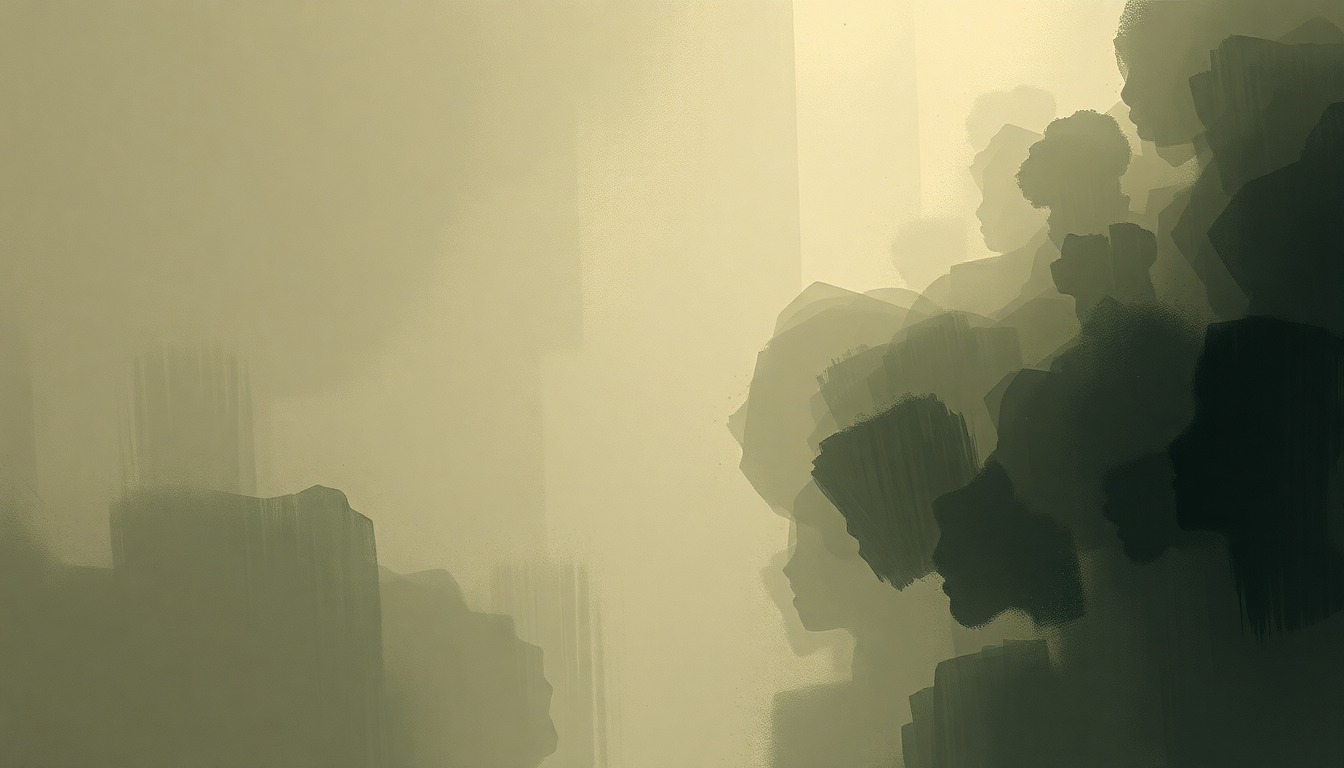 Fan-driven abstract illustration evoking the emotional arc of Praise God by Kanye West