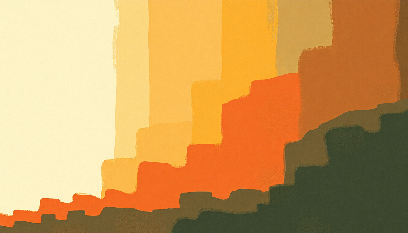 Fan-driven abstract illustration evoking the emotional arc of Prayer Factory by Florence + the Machine