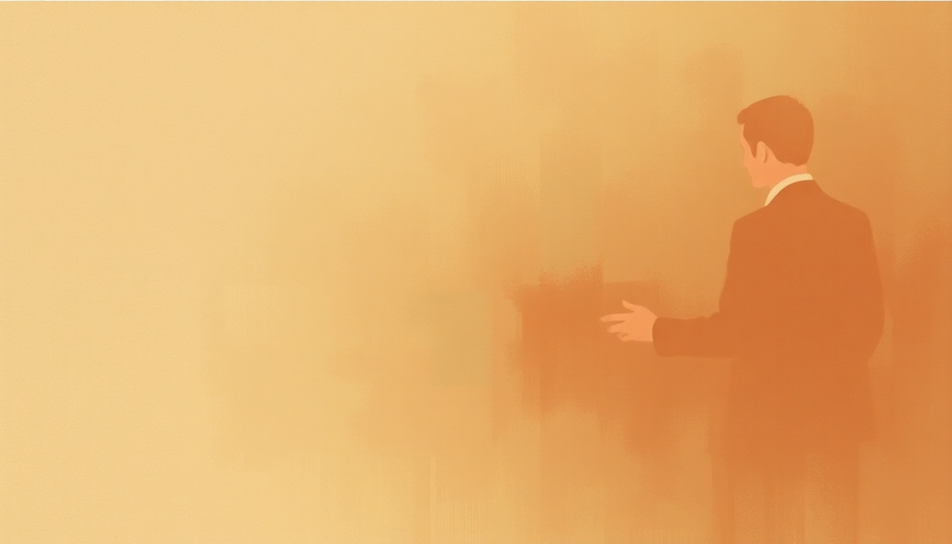 Fan-driven abstract illustration evoking the emotional arc of Prelude to a Kiss by Duke Ellington