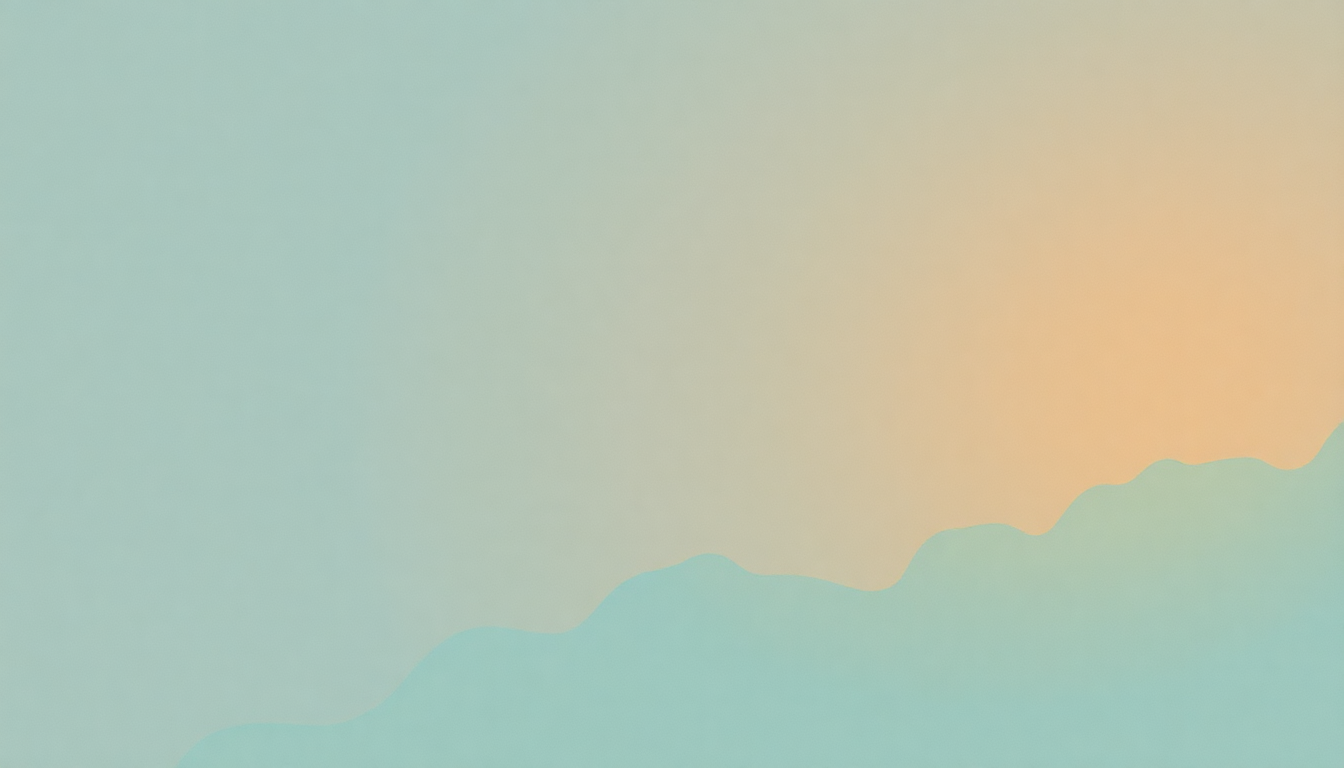 Fan-driven abstract illustration evoking the emotional arc of Preoccupied by Mac DeMarco