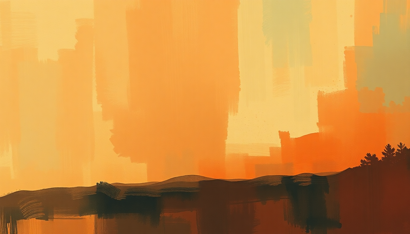 Fan-driven abstract illustration evoking the emotional arc of Pretty Boy Floyd by Woody Guthrie