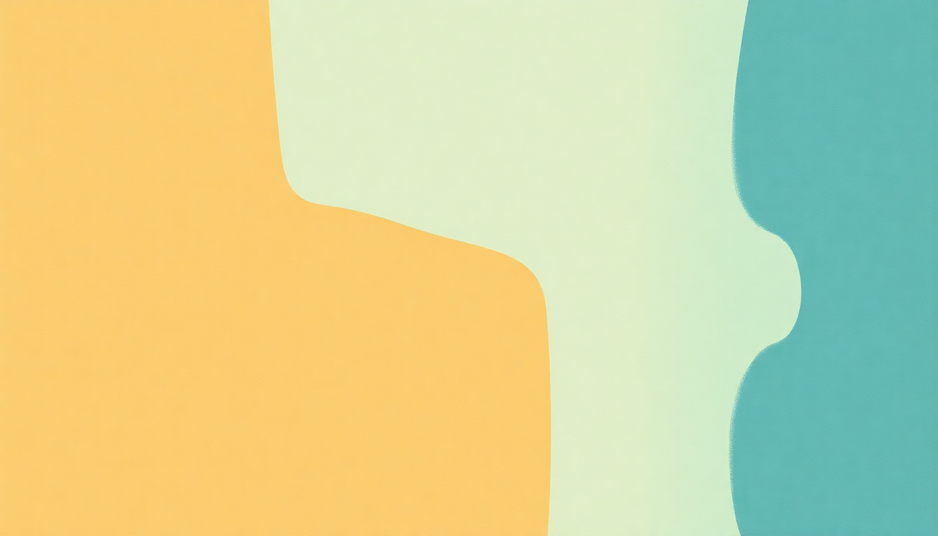 Fan-driven abstract illustration evoking the emotional arc of Pretty Pimpin by Kurt Vile
