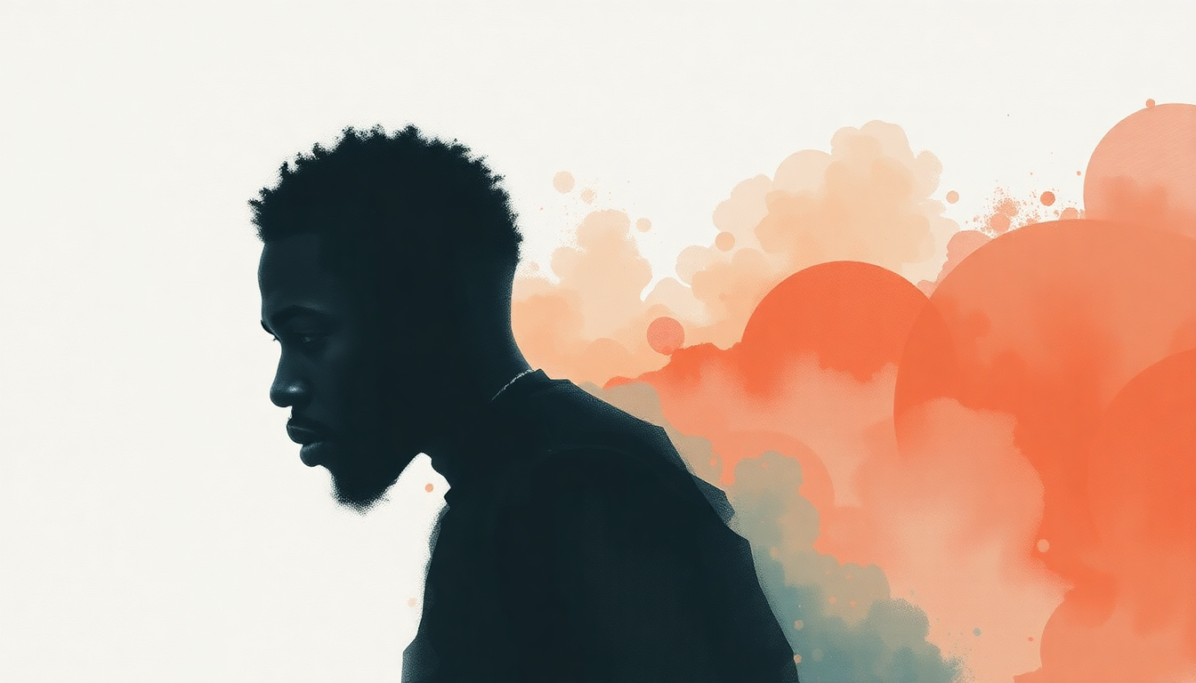 Fan-driven abstract illustration evoking the emotional arc of PRIDE. by Kendrick Lamar
