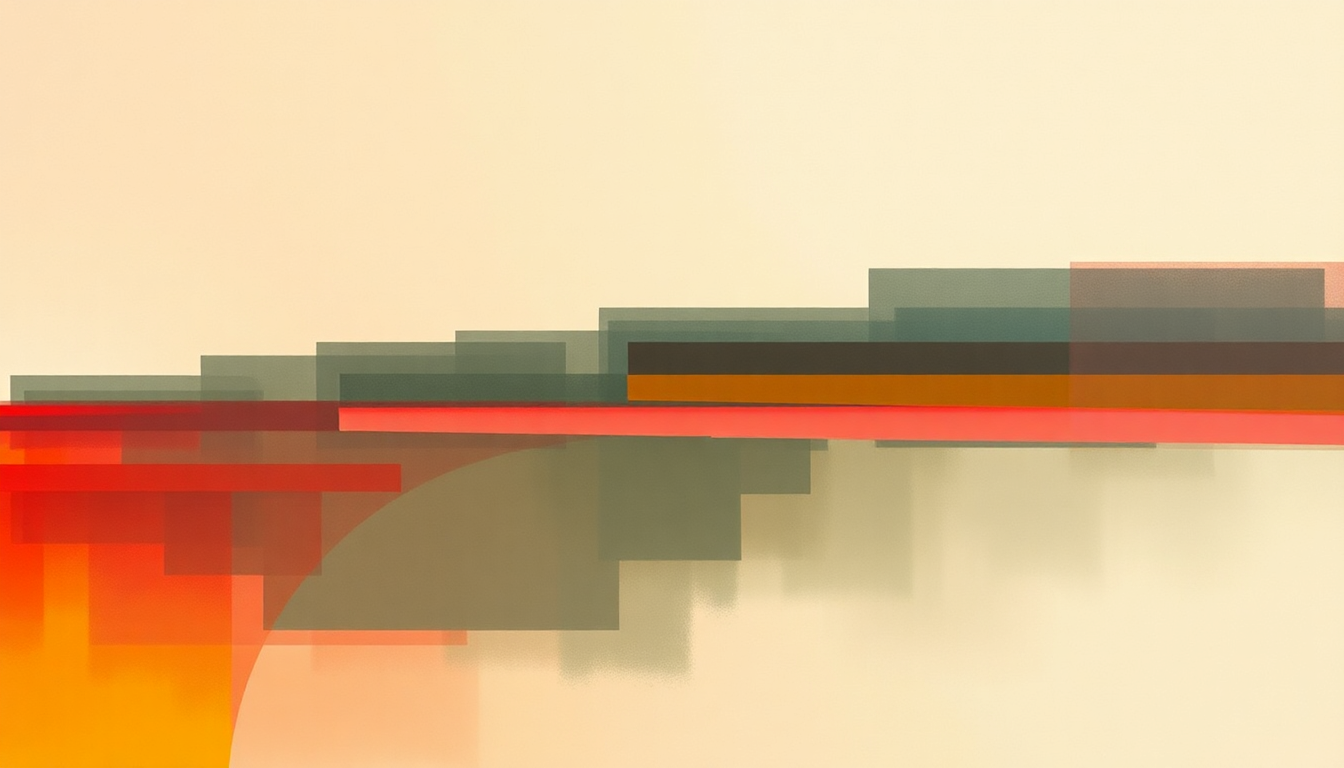 Fan-driven abstract illustration evoking the emotional arc of produk 29  by Aphex Twin