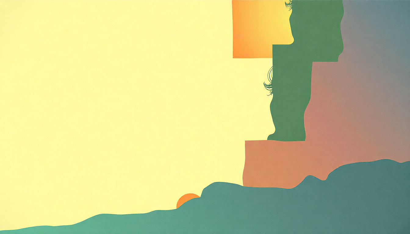 Fan-driven abstract illustration evoking the emotional arc of Promises by Buzzcocks