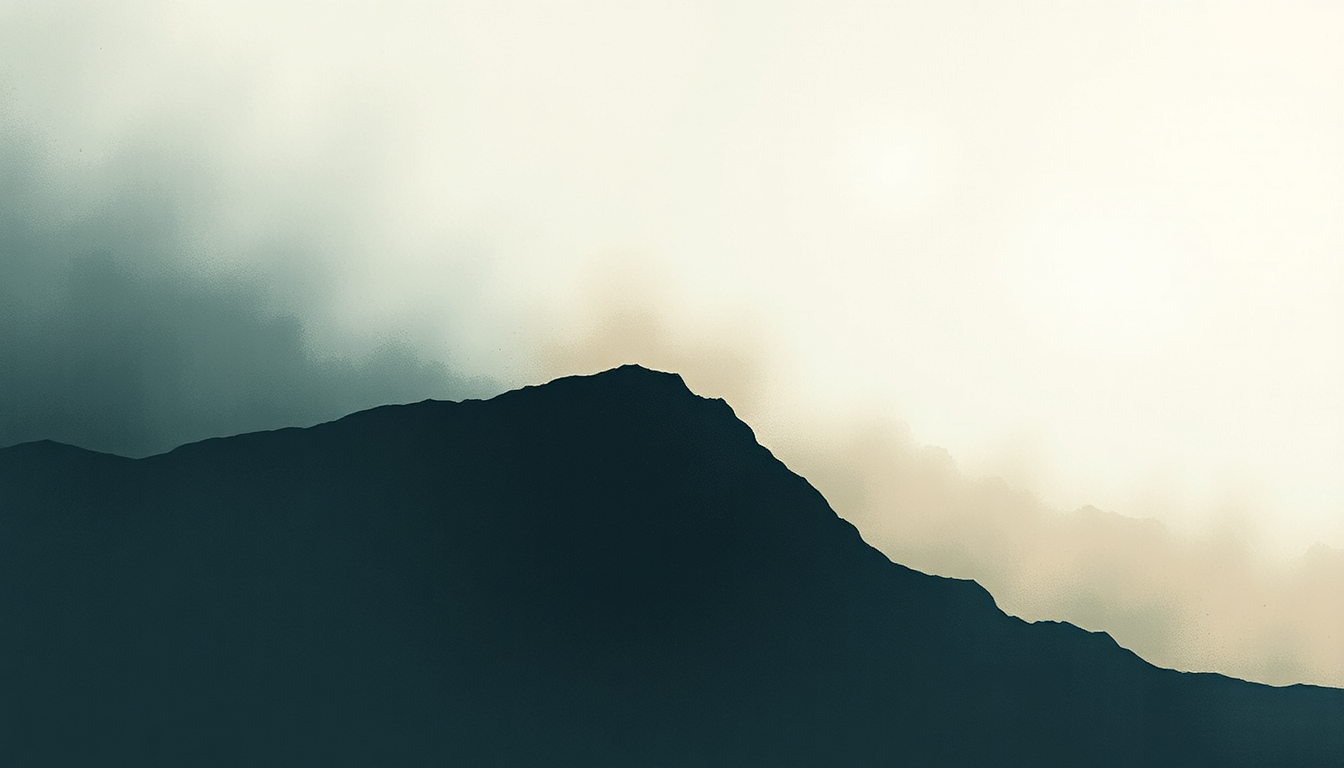 Fan-driven abstract illustration evoking the emotional arc of Pulse and Fade by Pelican