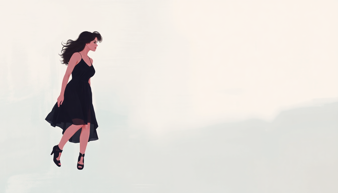 Fan-driven abstract illustration evoking the emotional arc of F*** Me Pumps by Amy Winehouse
