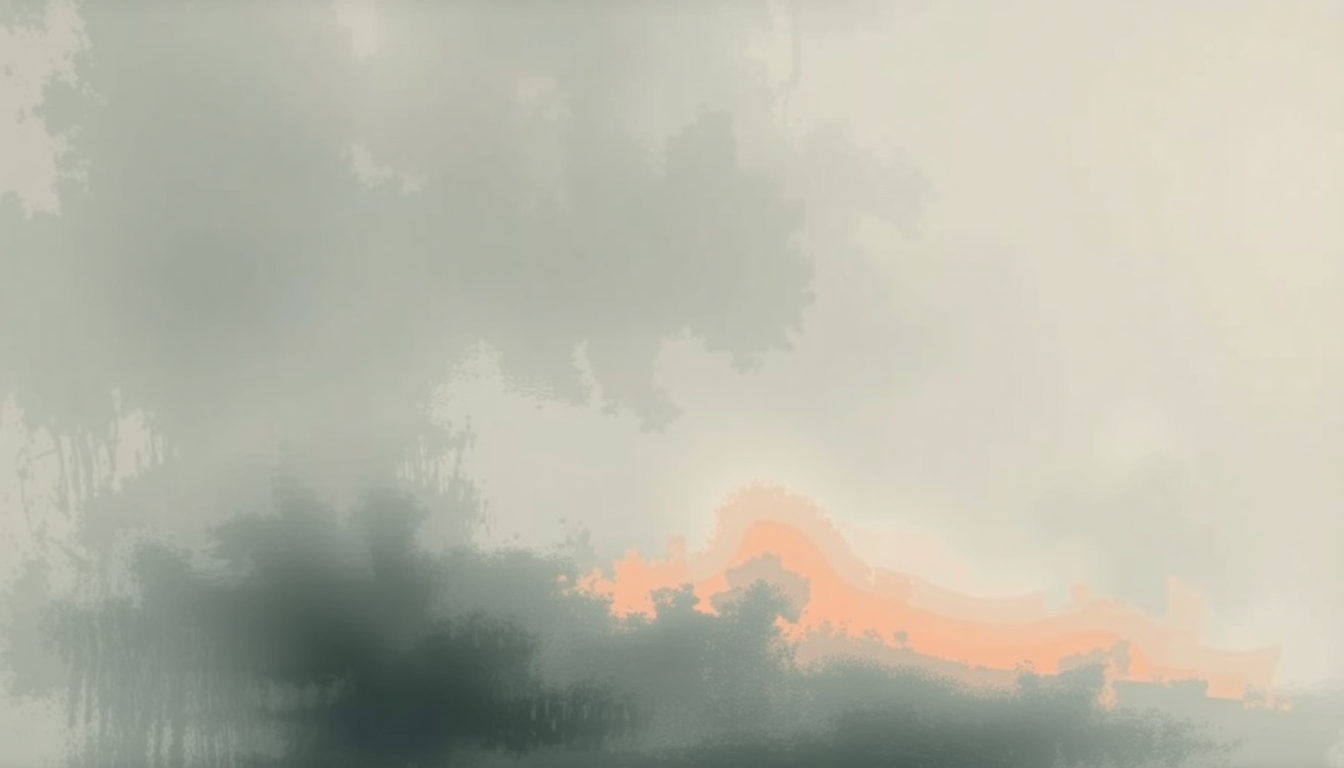 Fan-driven abstract illustration evoking the emotional arc of Punisher by Phoebe Bridgers