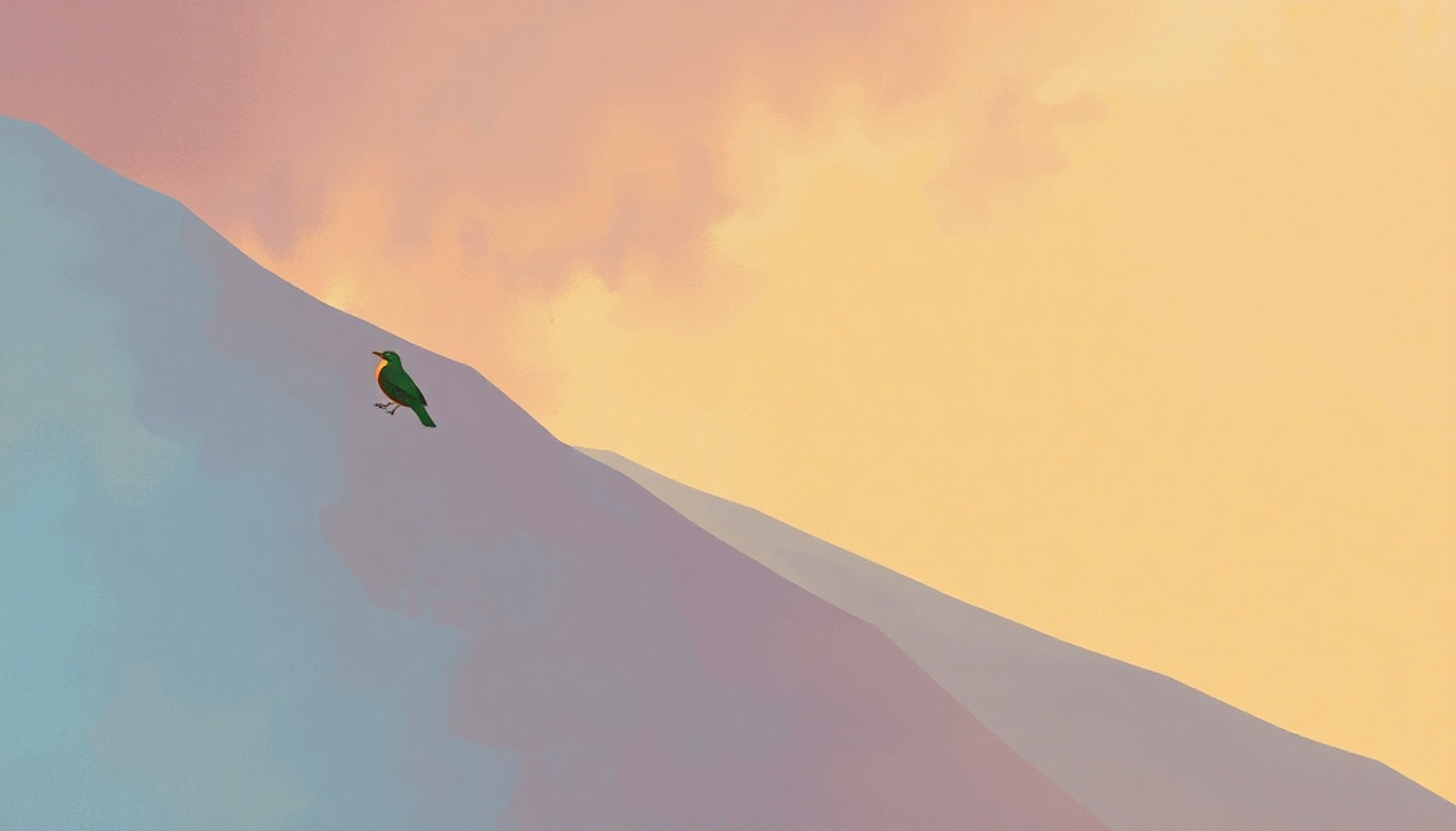Fan-driven abstract illustration evoking the emotional arc of Quartz by Goldie