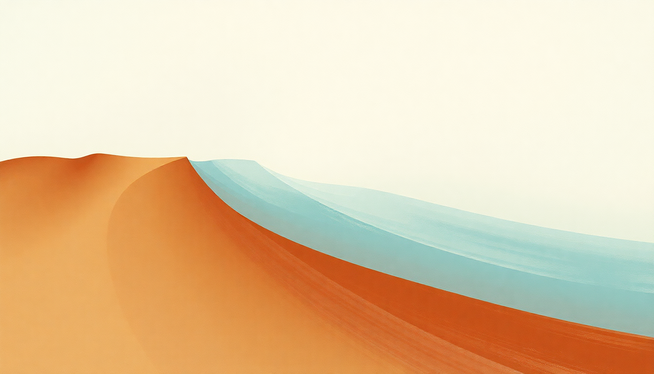 Fan-driven abstract illustration evoking the emotional arc of Quicksand by David Bowie