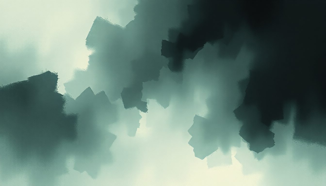 Fan-driven abstract illustration evoking the emotional arc of Quorum by Low