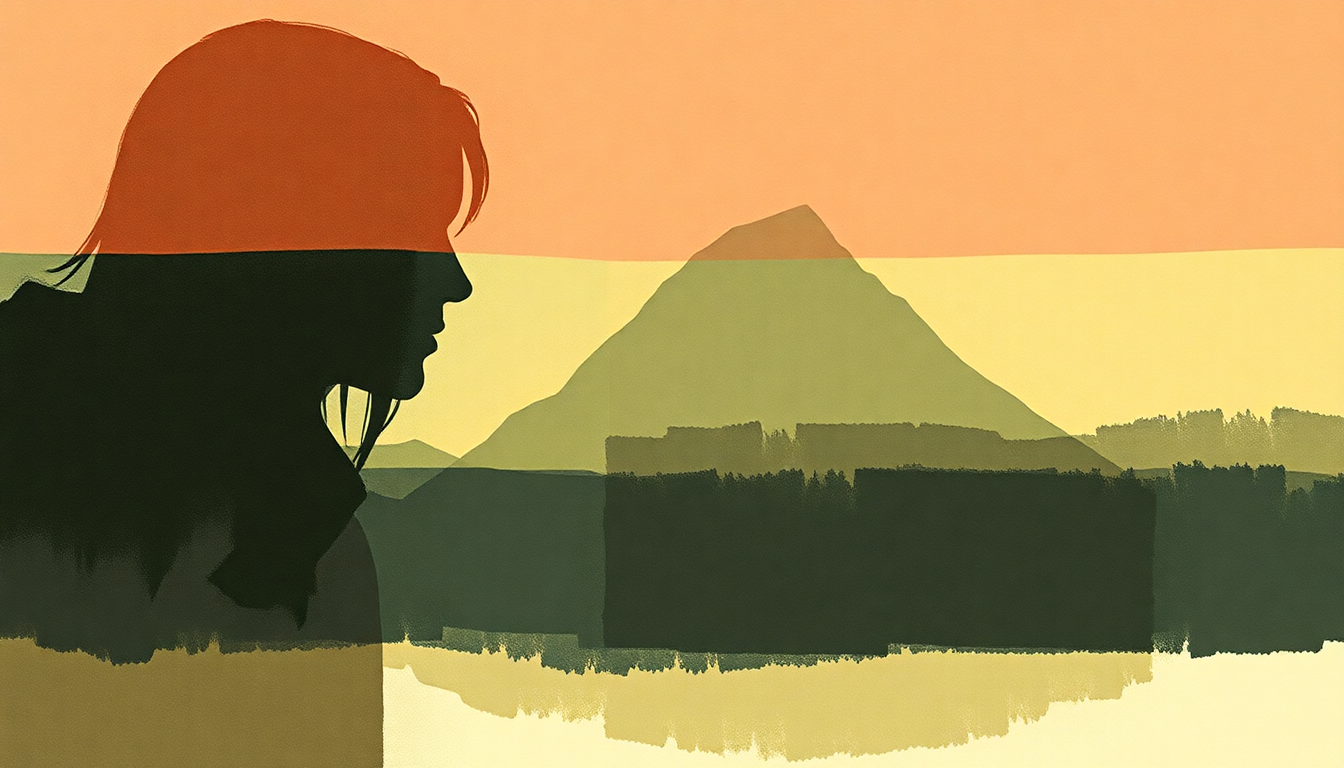 Fan-driven abstract illustration evoking the emotional arc of Rack of His by Fiona Apple